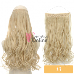 Extensie de par Flip-In, pe Guta ondulata delux dubla de 55 cm - Blond Deschis Ash Mixt SQ881322